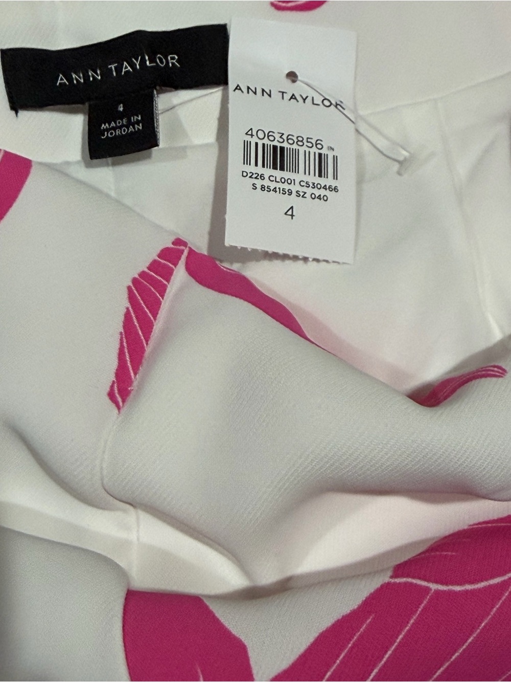 Ann Taylor Pink Rhododendron Print Bermuda Shorts - Picture 10 of 10